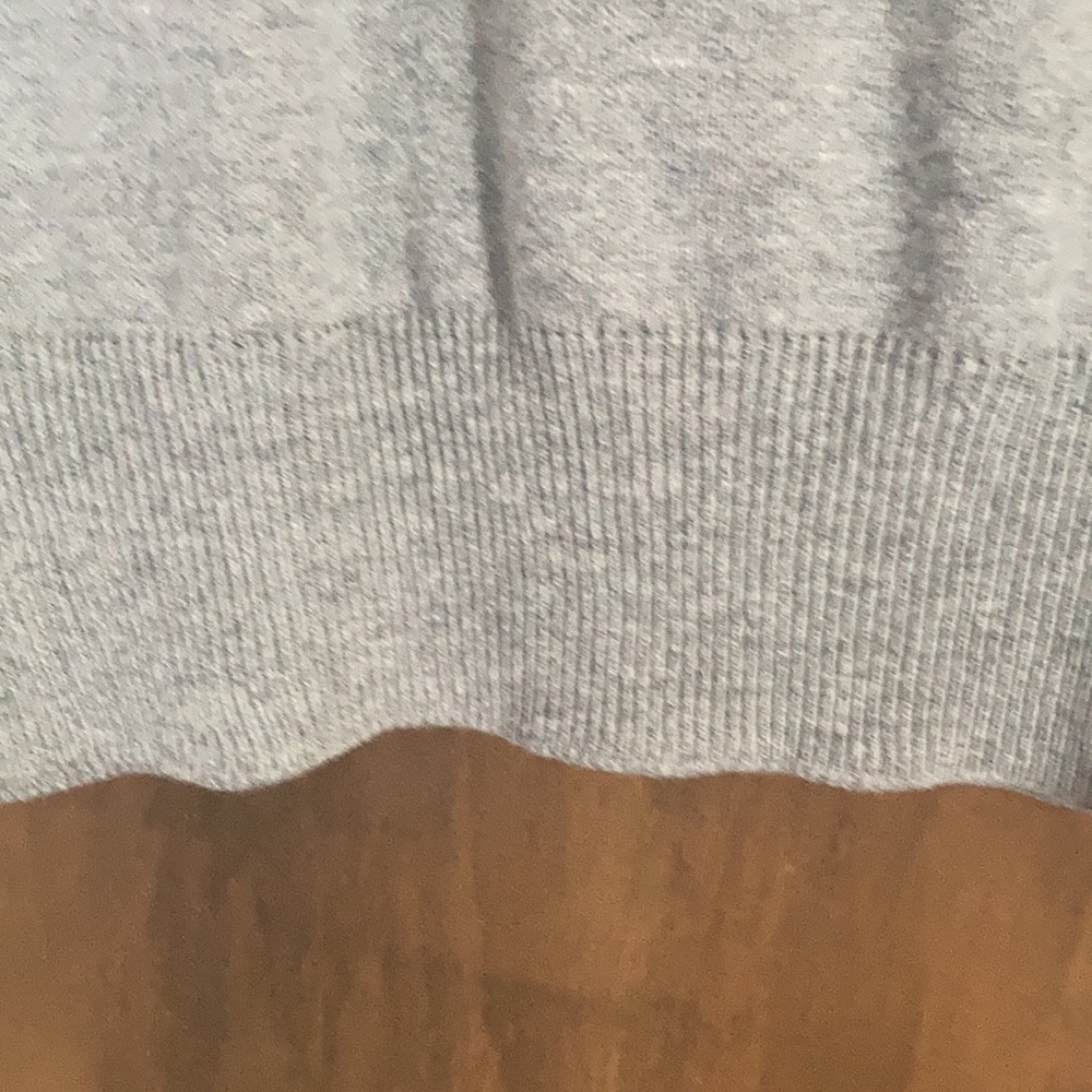 Basic editions heathered gray pullover lightweight sweater vest - Picture 9 of 16